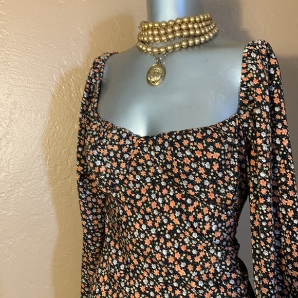 SOLAI The Label Floral Midi Dress.  Sz M - Picture 6 of 6